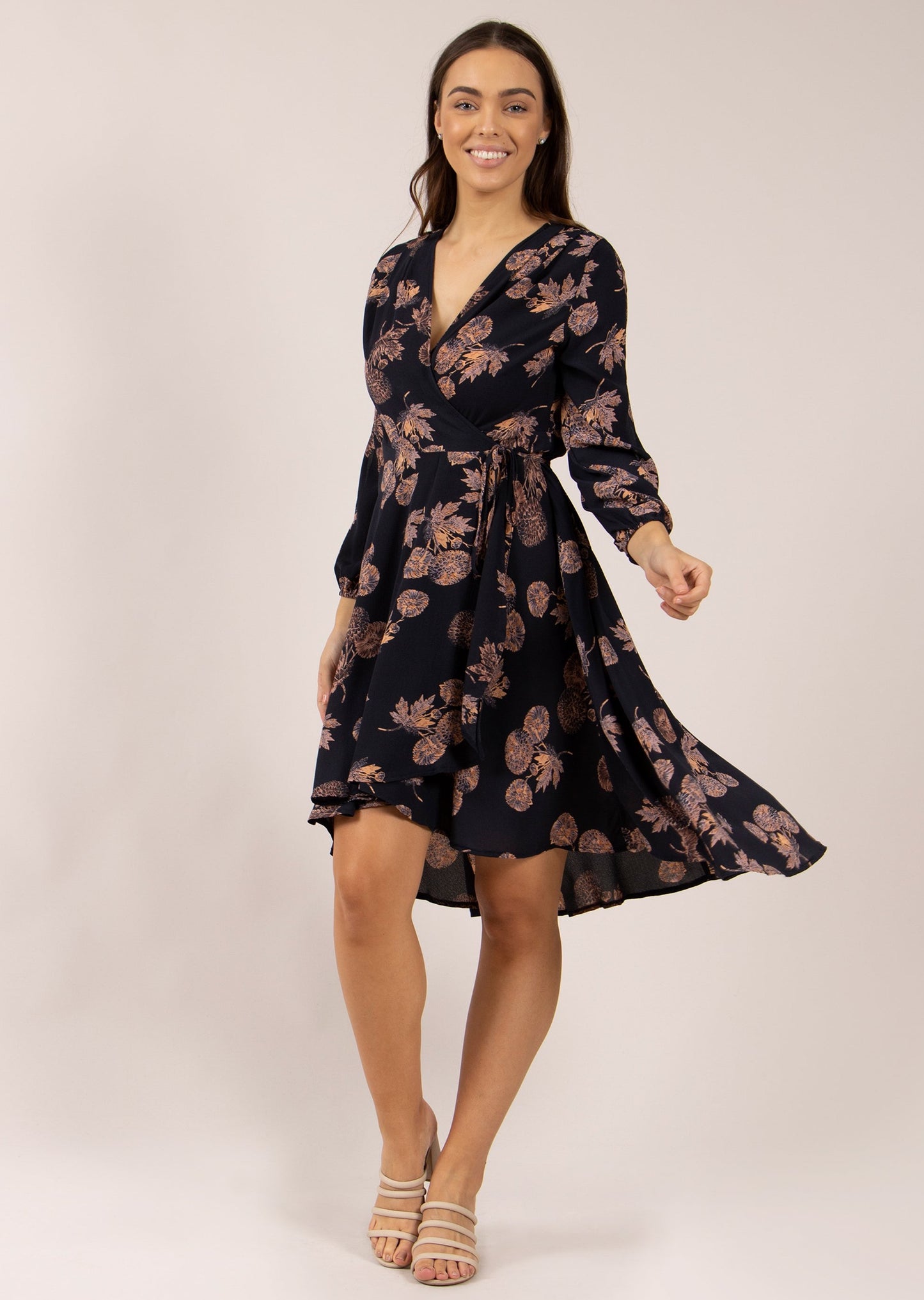 Floral Wrap Dress