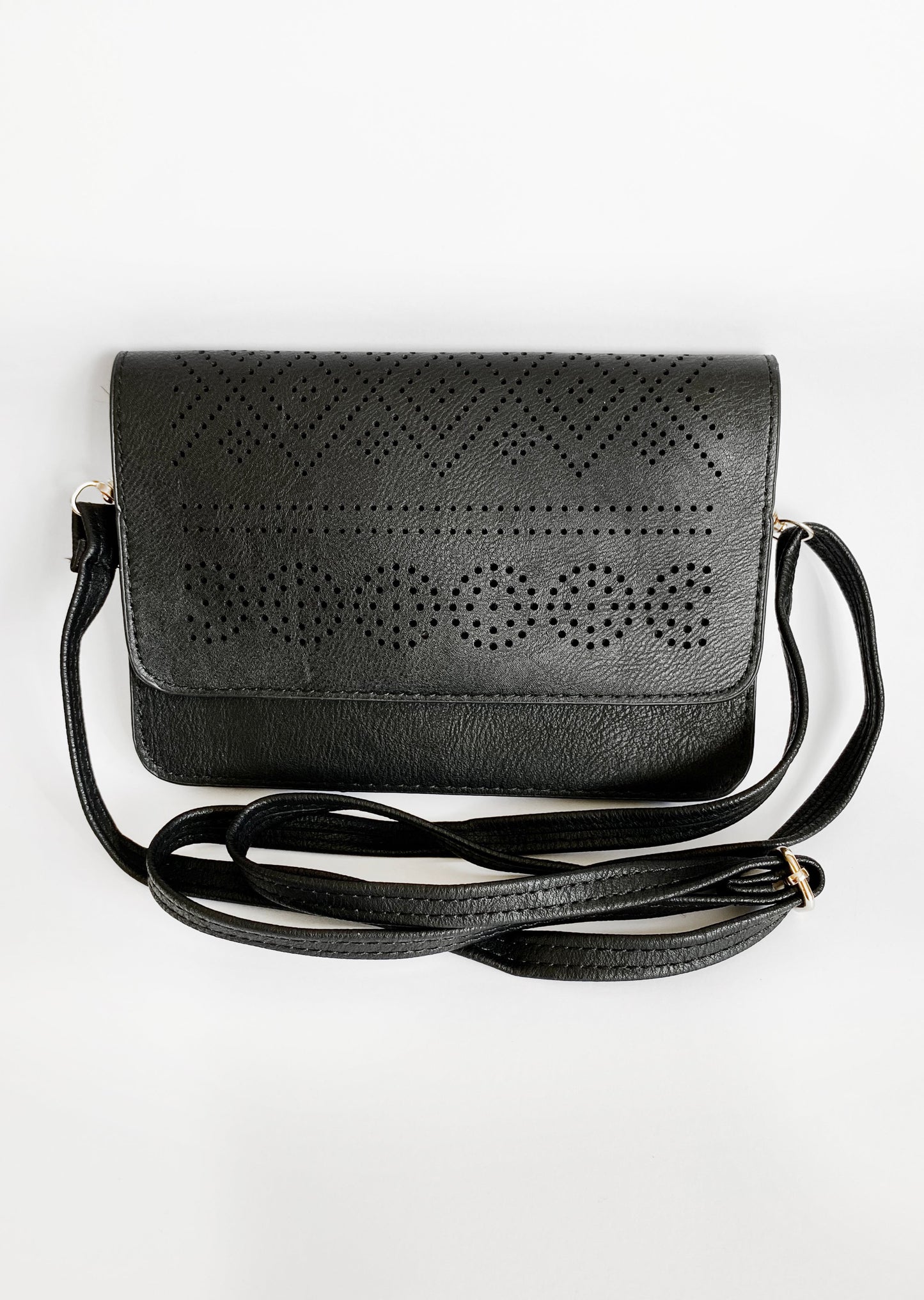 Perforated Purse with Straps