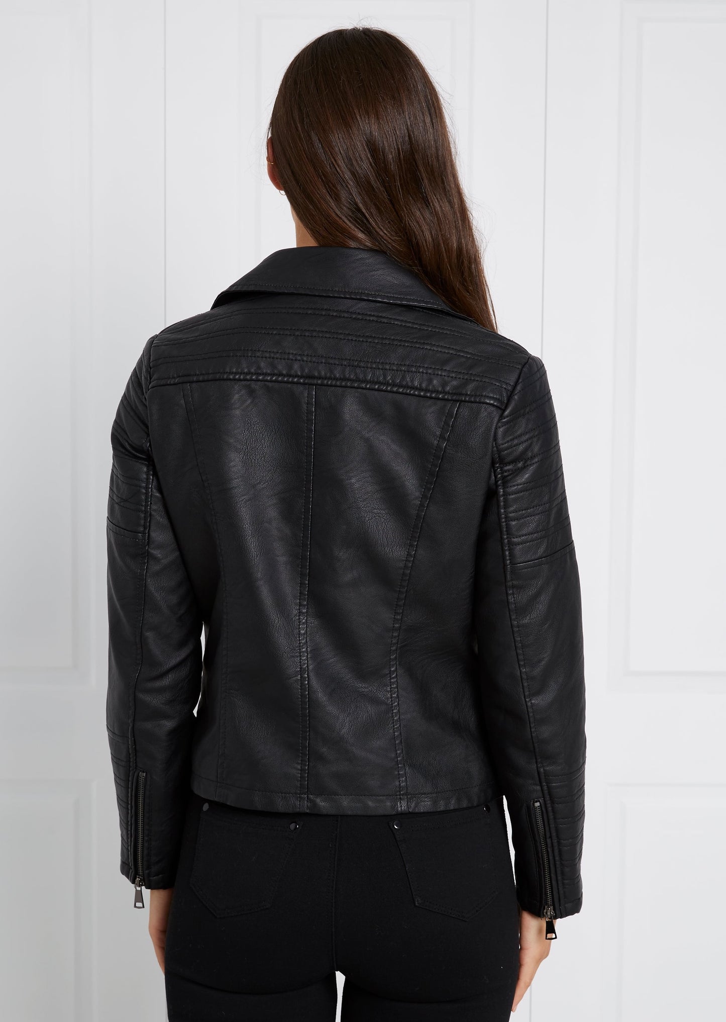Double Zipped Biker Jacket