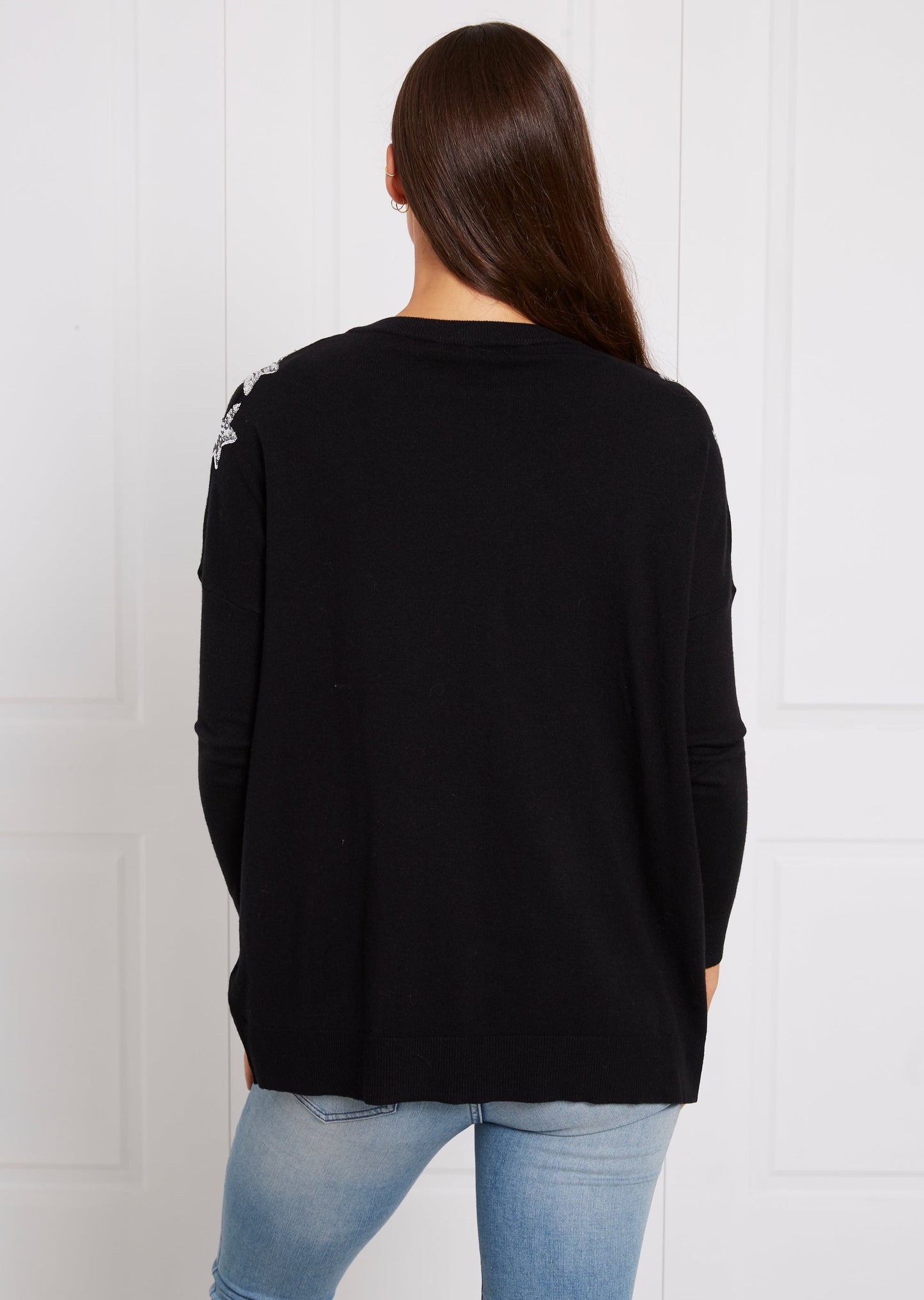 Star Sequin Knit Sweater