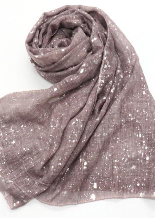 Solid Glitter Oversized Scarf
