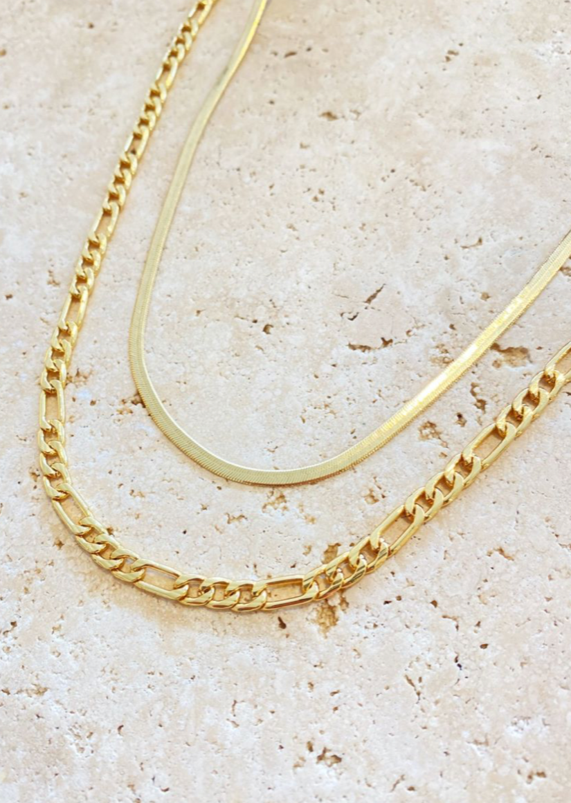 Figaro Chain Necklace Set