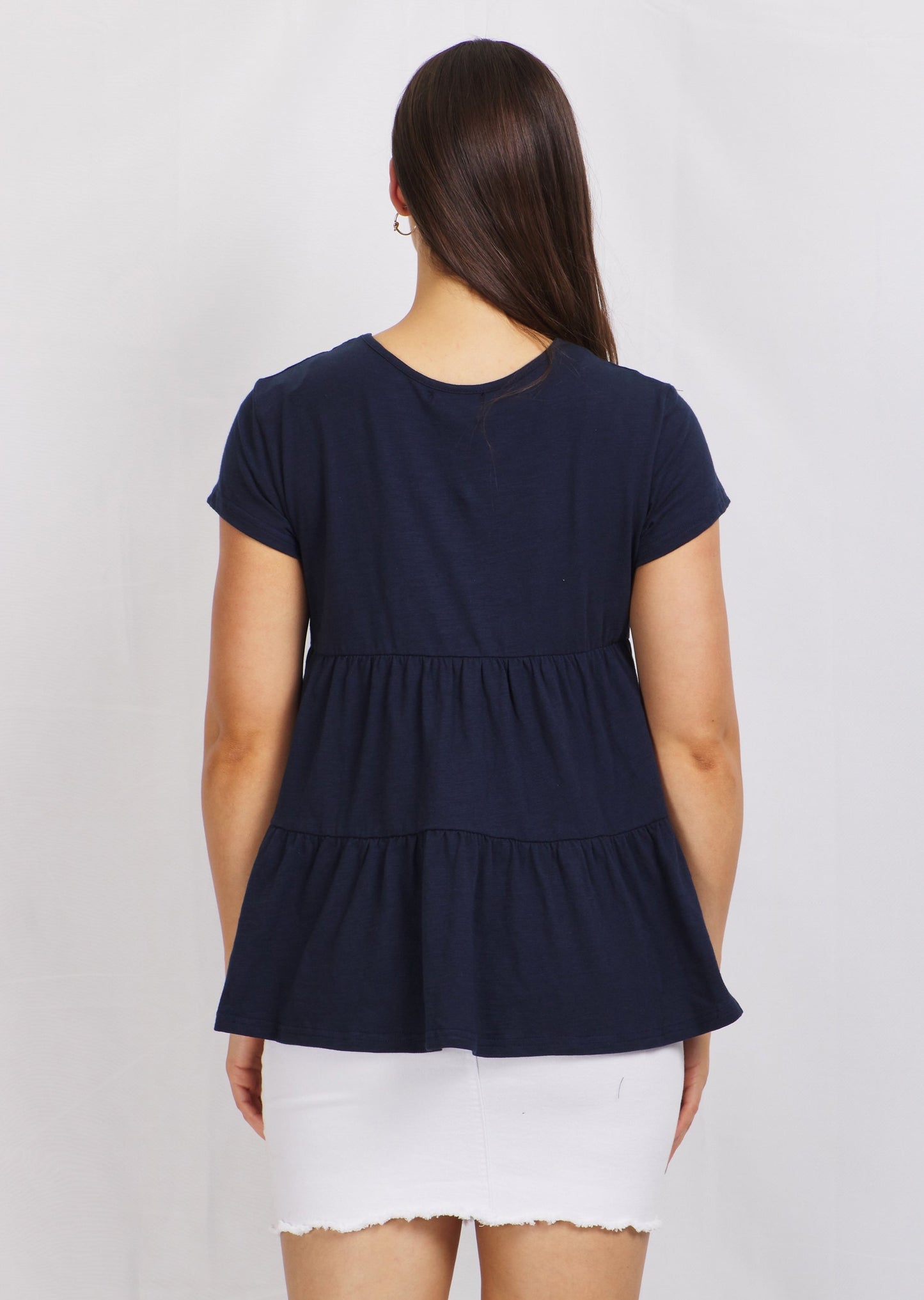 Cap Sleeve Tiered Top