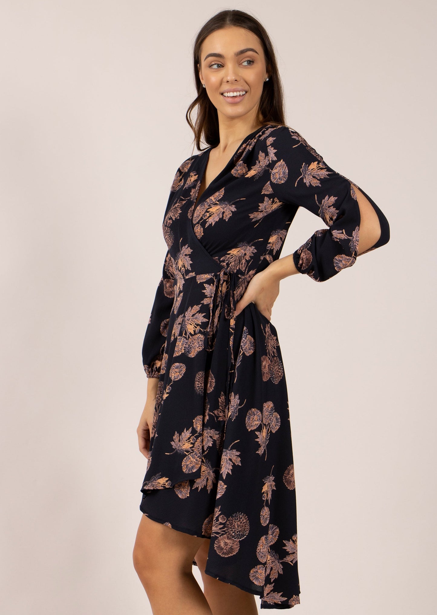 Floral Wrap Dress