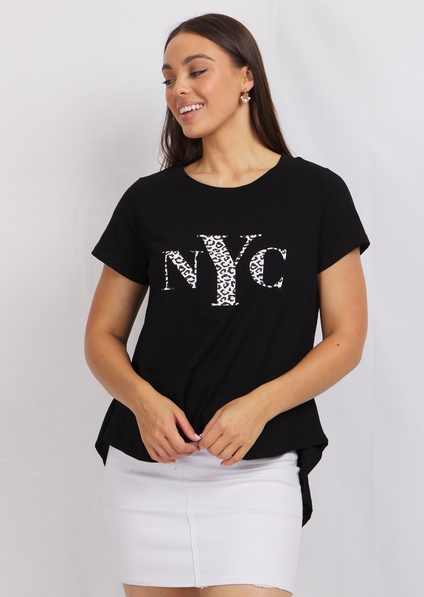 NYC Leopard Print Tee